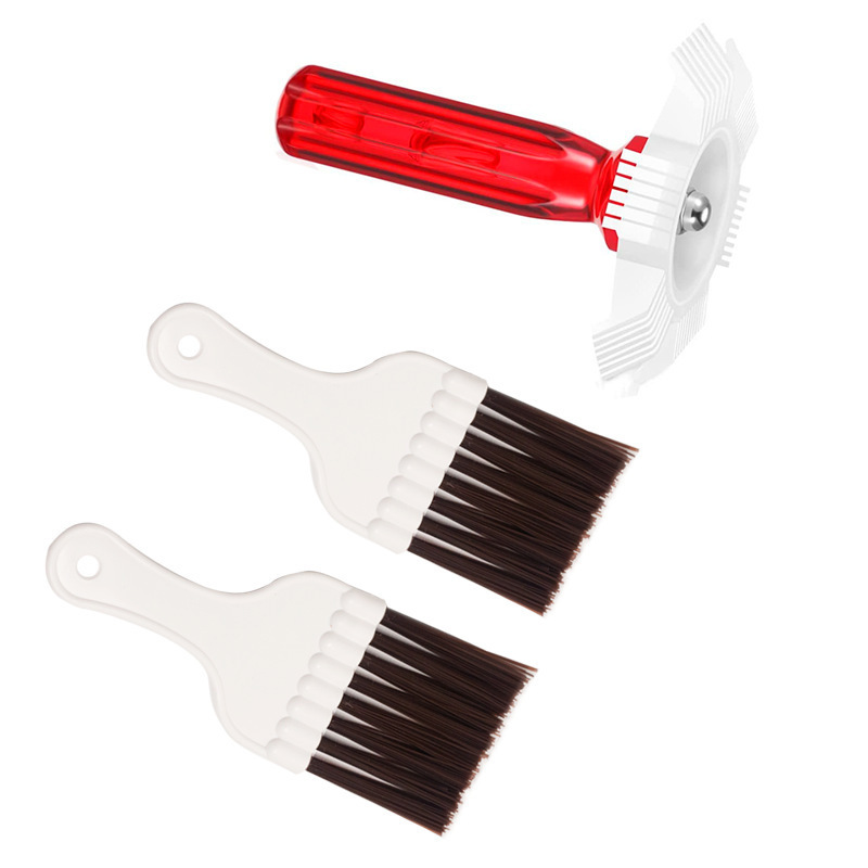 白色翅片梳刷子梳子空调翅片梳不锈钢翅片刷冷凝器清洗刷散热器