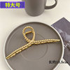 Brand extra large big metal crab pin, shark, hairgrip, hairpins, hair accessory, South Korea, simple and elegant design