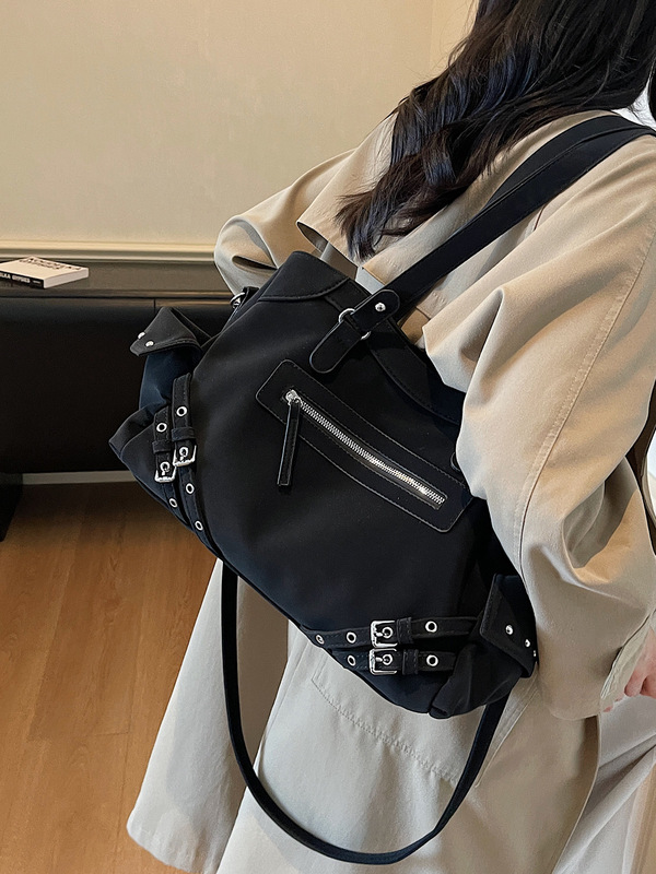 复古磨砂大容量包包女2025新款时尚通勤单肩包外出上班斜挎托特包|undefined
