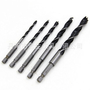5-Piece Set of Three-Point Woodworking Drill 4Mm8Mm10Mm Woodworking Reaming and Punching Tool Set