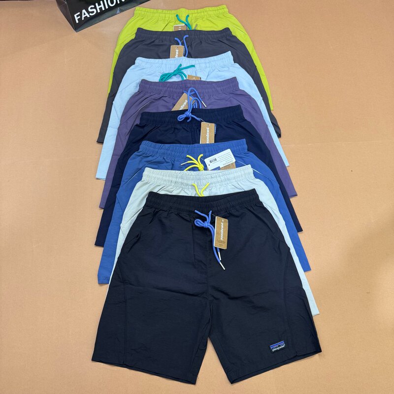 Pata Lightweight Tech Multi-Pocket Unisex Sports Quick-Dry Casual Ice Silk Elastic Waist Shorts