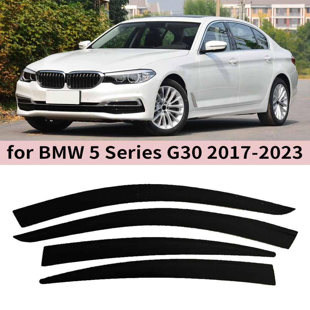 BMW Window visor for BMW 5 Series G30 2017-2023, side window deflector (Rain shield) - for-bmw-5-series-g30-2017-20234pcs