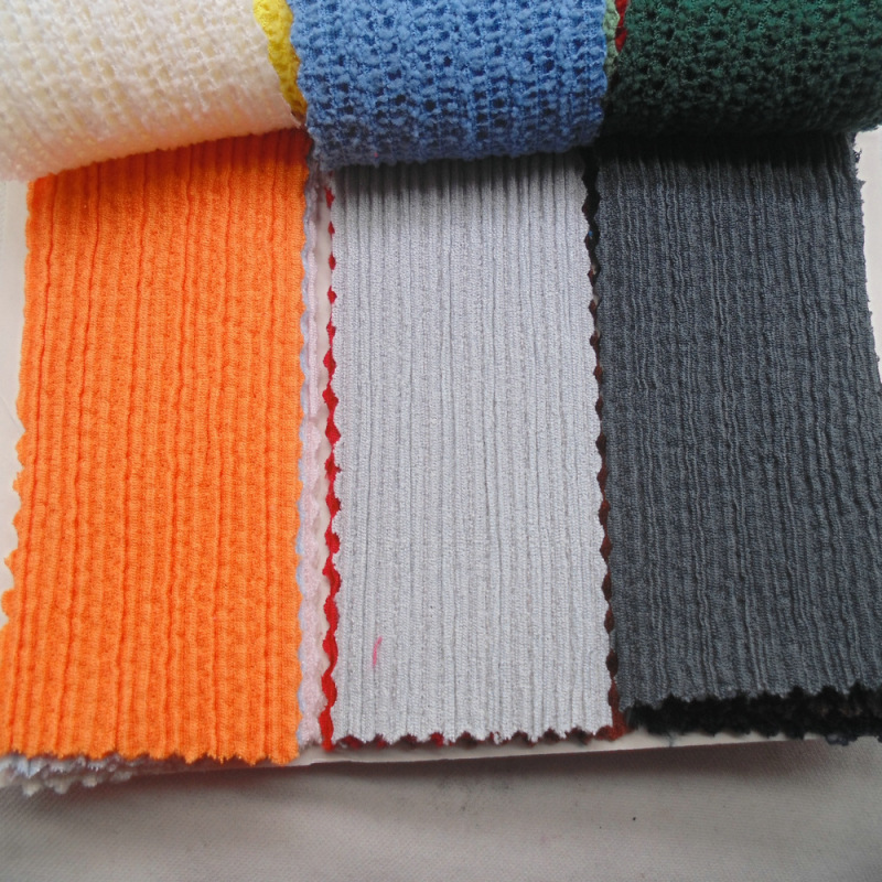 Striped Stretch Pleated Clothing Fabric Pleated Clothes Line Soft Breathable Knitted Strip Toy Cloth Striped Stretch Pleated Clothing Fabric Pleated Clothes Line Soft Breathable Knitted Strip Toy Cloth