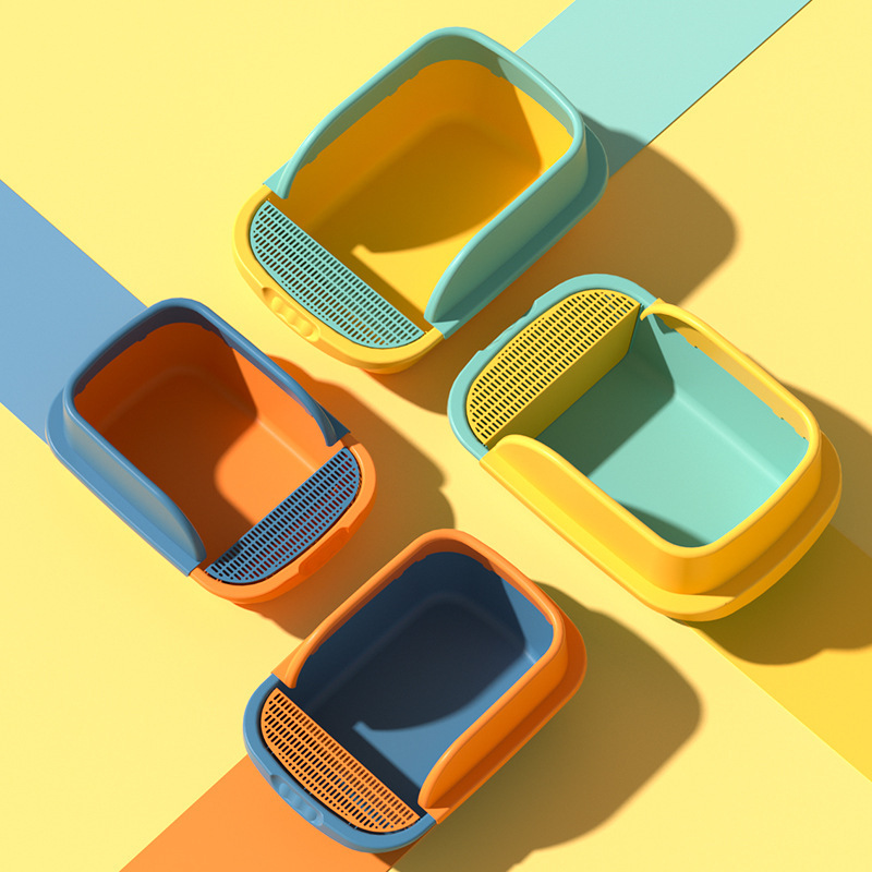 [Fabricante DE LA FUENTE] Internet celebridad semi-cerrado gato caja de arena anti-Splash gato inodoro gato caja de arena gato suministros para mascotas