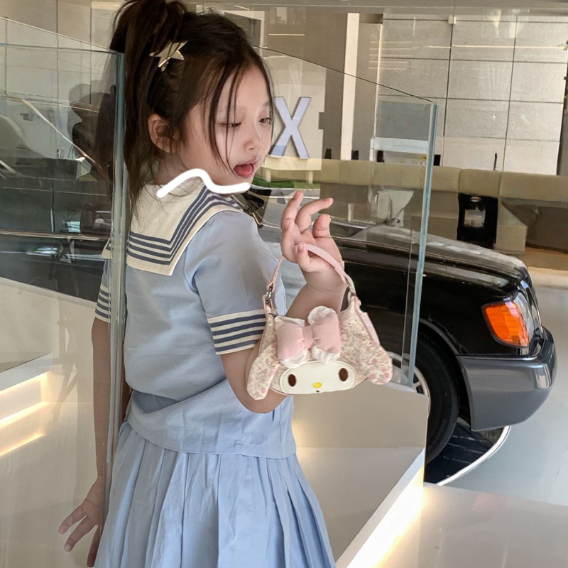 New Korean-style lace mini bow bud children's parent-child handbag crossbody small bag for women