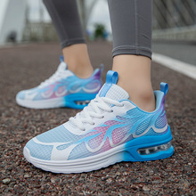 鞋厂批发跨境大码新款气垫网面透气运动女鞋休闲跑步鞋潮流旅游鞋