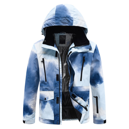 Skiwear set for men and women, windproof and waterproof, warm, couple's jacket and pants, supports distribution and dropshipping.