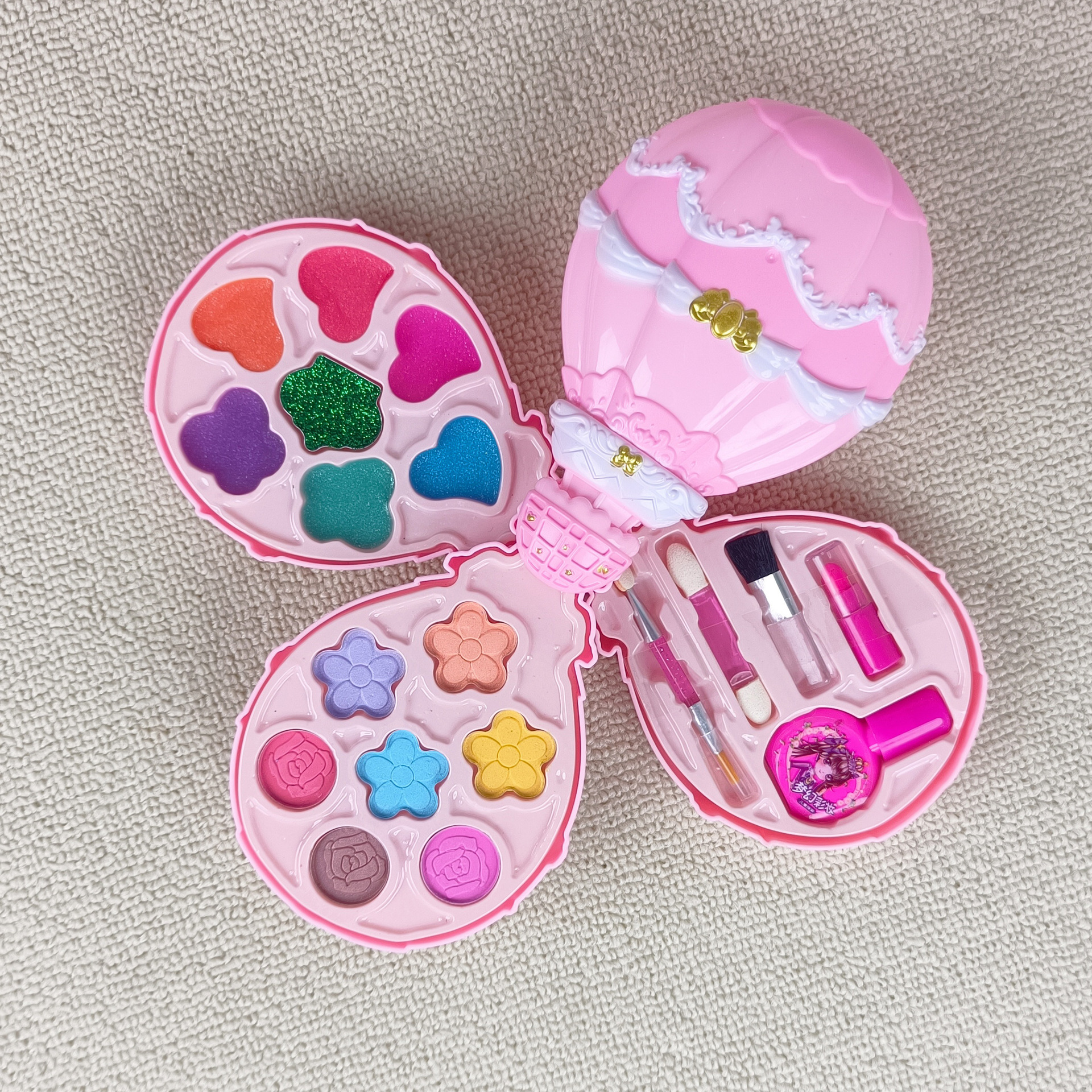 Cross-Border Children's Cosmetics Toy Set Play House Girl Princess Makeup Nail Polish Hot Air Balloon Cosmetic Case