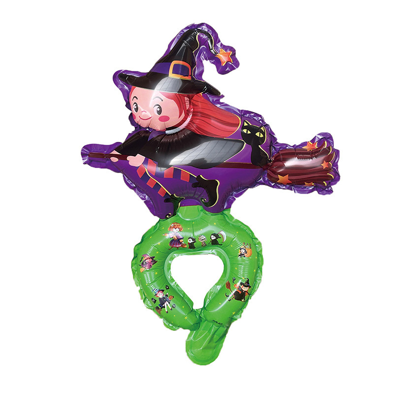 新品卸売ハロウィンアルミ膜バルーンイベントシーン装飾カボチャ幽霊カチューシャ手首ハロウィンバルーン|undefined