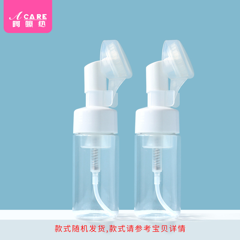 - EXPRESS / Botella espumante / Mousse A1v - Botella de espuma de silicona cabeza de lavado de la cara cepillo espumante botella de prensa