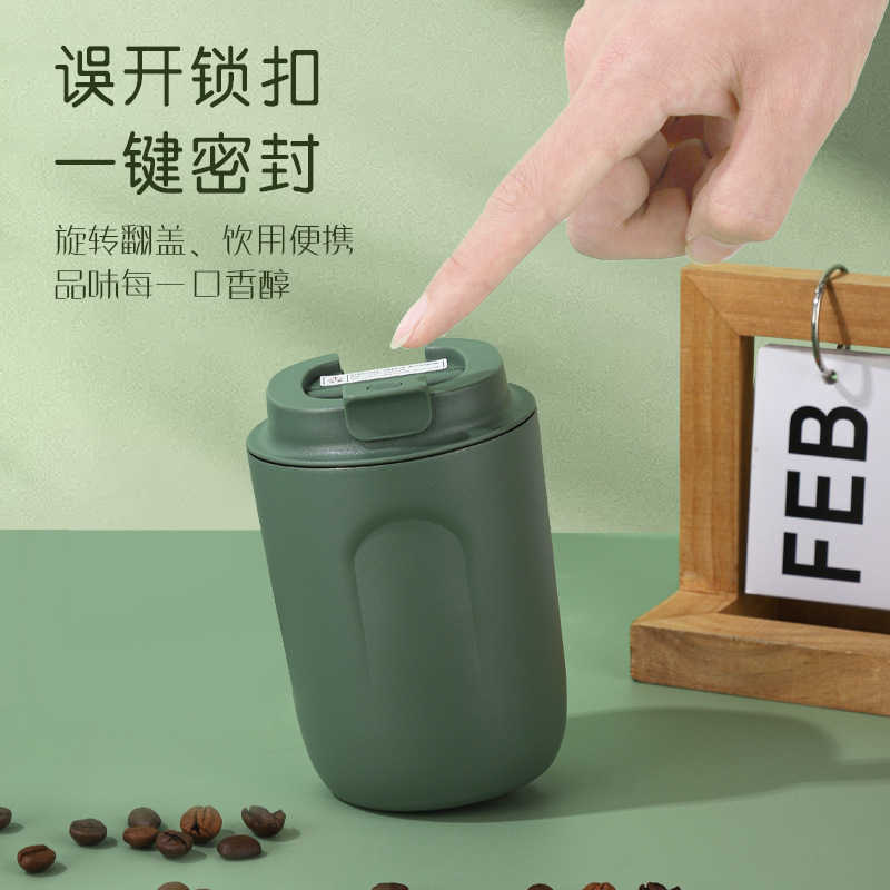 Mini taza de café 316 Acero inoxidable portátil ventosa moda práctico regalo taza tres D Impresión logotipo al por mayor