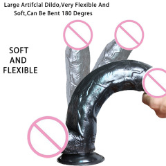 Lujixi Alien Outdoor Female masturbation device, large simulation realistic fake penis, black fake penis, adult novelty products