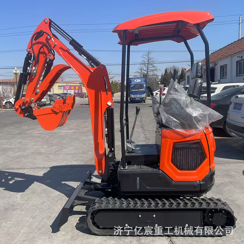 微型挖掘机房屋建造山地开荒小型工程小挖机履带式18型小勾机