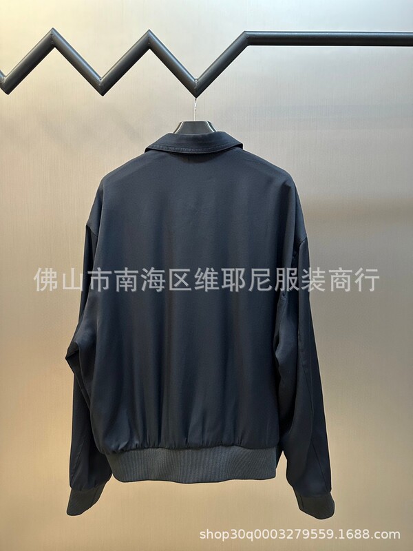 高品质 现货 CE家凯旋门刺绣早秋新款夹克男女百搭纯色简约外套|undefined