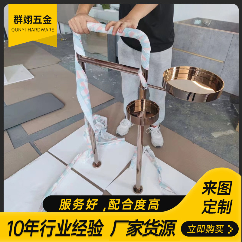 佛山工厂多功能置物架连锁酒店浴室柜不锈钢电镀毛巾架