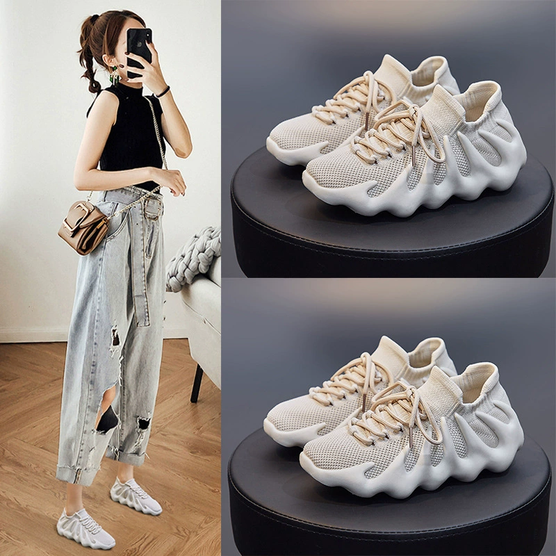 Socks, spring sports brand comfortable footwear for men and women for leisure, Korean style, for beloved