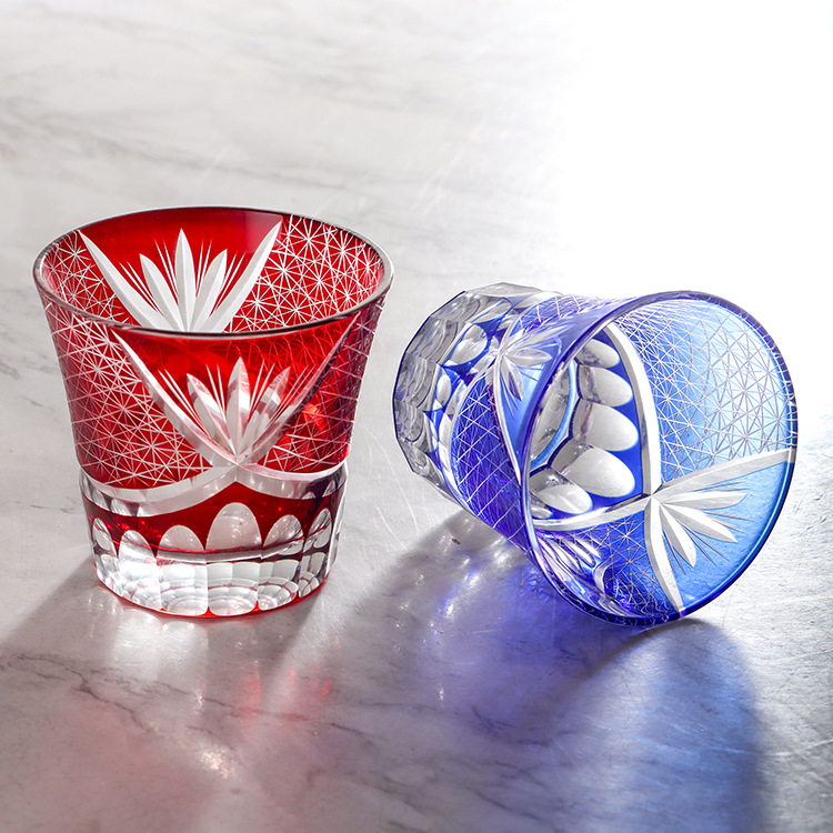Japanese crystal wineglass for whiskey