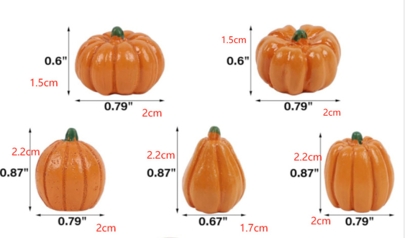 ハロウィン装飾材料悪魔カボチャ樹脂装飾品発光カボチャトウモロコシ DIY ジュエリーアクセサリー|undefined