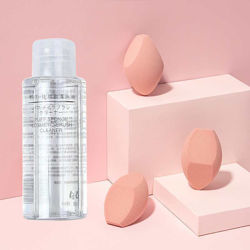 50ml Powder Puff Cleaner, Makeup Brush, Powder Puff, Air Cushion Cleaner, Beauty Egg Powder Wash Liquid, Powder Puff Cleaner