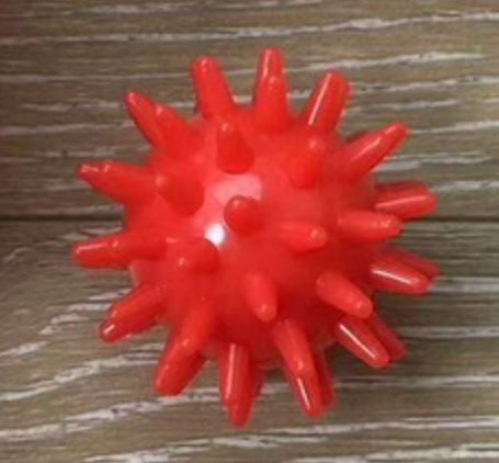 Bola de masaje, equipo táctil, ayudas didácticas para bebés, cepillo de espina, dispositivo de entrenamiento de integración sensorial para niños, juguete, educación temprana, bola de espina pequeña, bola de toque