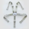 New white buckle-gray webbing