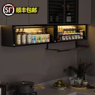 Ehd Kitchen Seasoning Shelf Wall-mounted Hanging Cabinet Under Door Seasoning Box Wall Punch-free Storage Cabinet