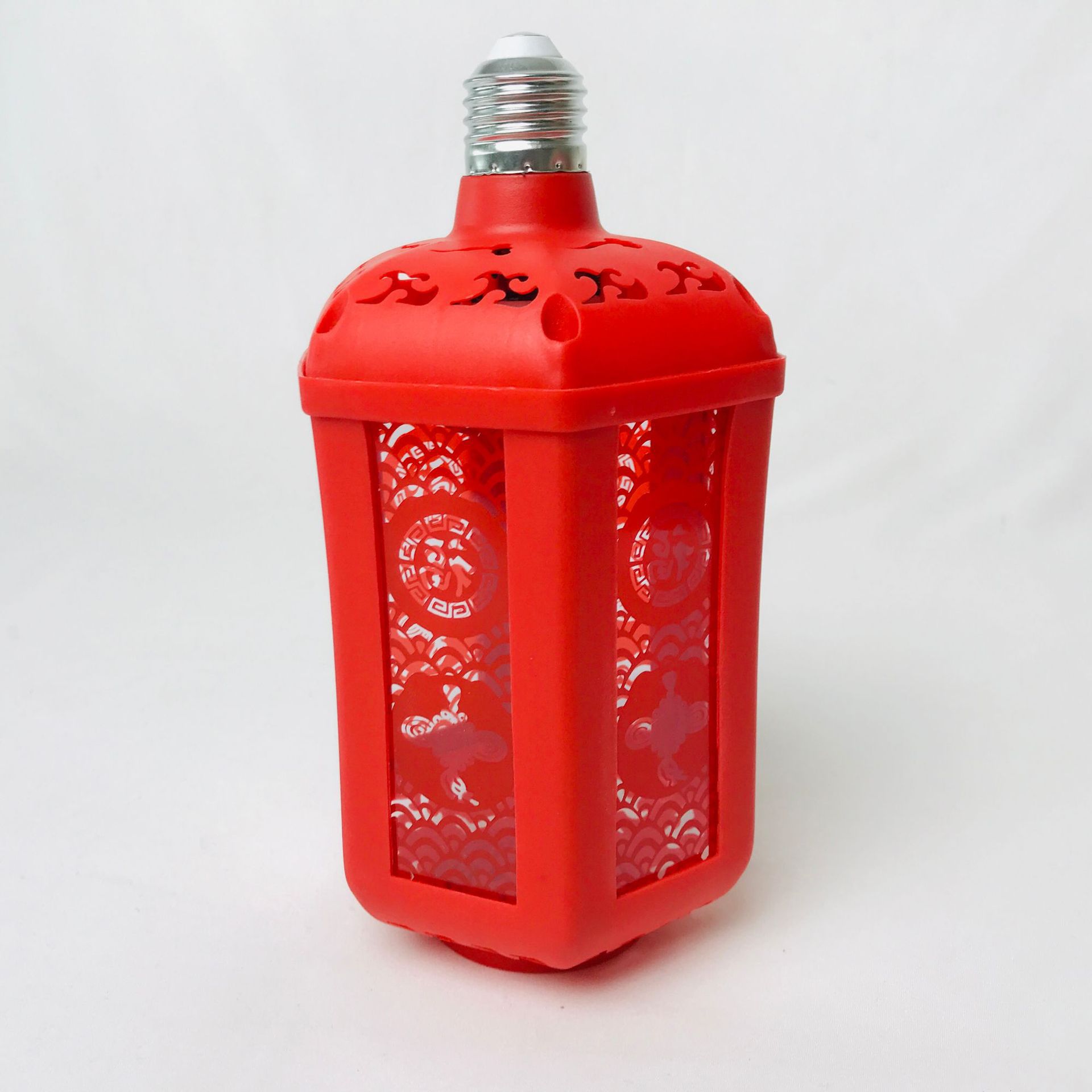 Nuevo tipo de lámpara portátil Fu e27 tornillo giratorio Festival de Primavera Fu lámpara hogar festivo fuera de la atmósfera decoración linterna