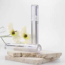 小巧方便携带    厚重透明瓶螺旋注塑彩妆唇釉唇彩管   厂家直销