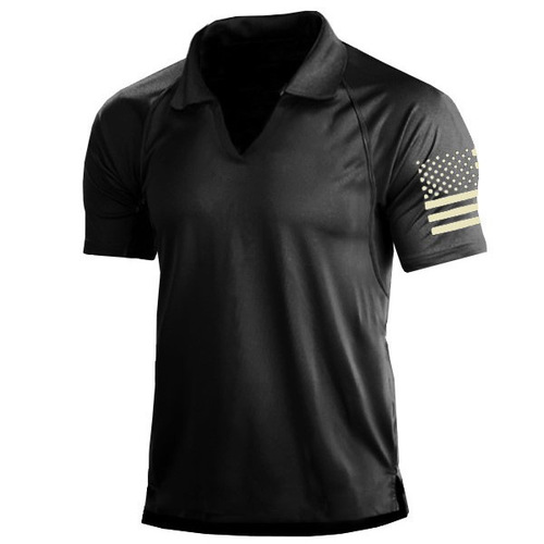 Amazon best-selling multicolored fashionable 3D printed summer loose-fitting casual short-sleeve POLO shirt