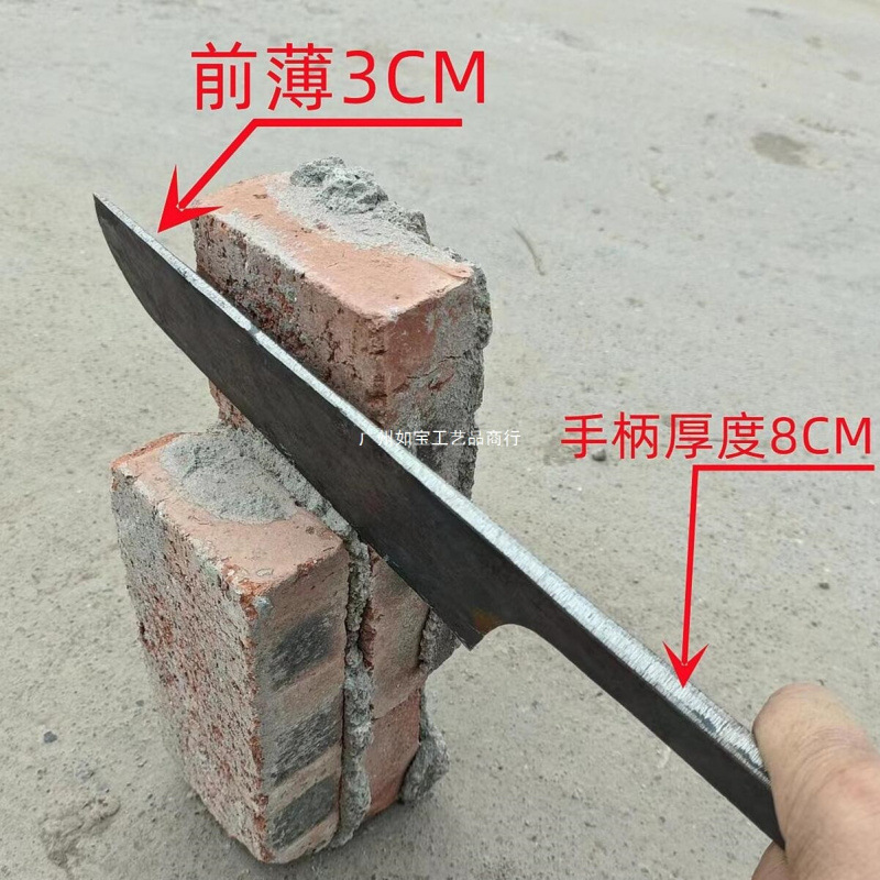 瓦工刀瓦刀刀手工锻打胶泥猛钢泥瓦单面瓦刀泥工双面不锈钢砖刀抹