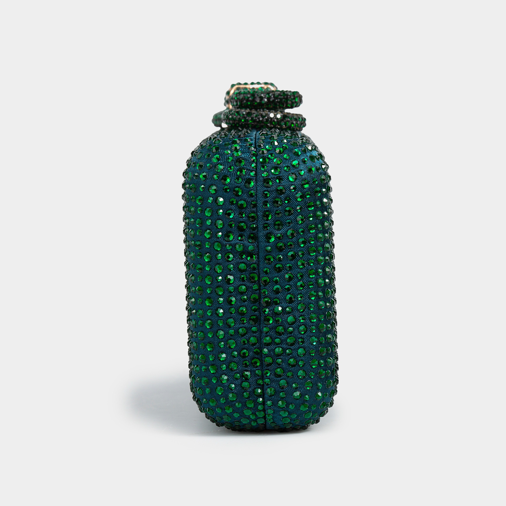 Borsa a tracolla con strass scintillanti – Elegante pochette in seta con tracolla a catena staccabile, chiusura magnetica e tasca per telefono_voghion.com