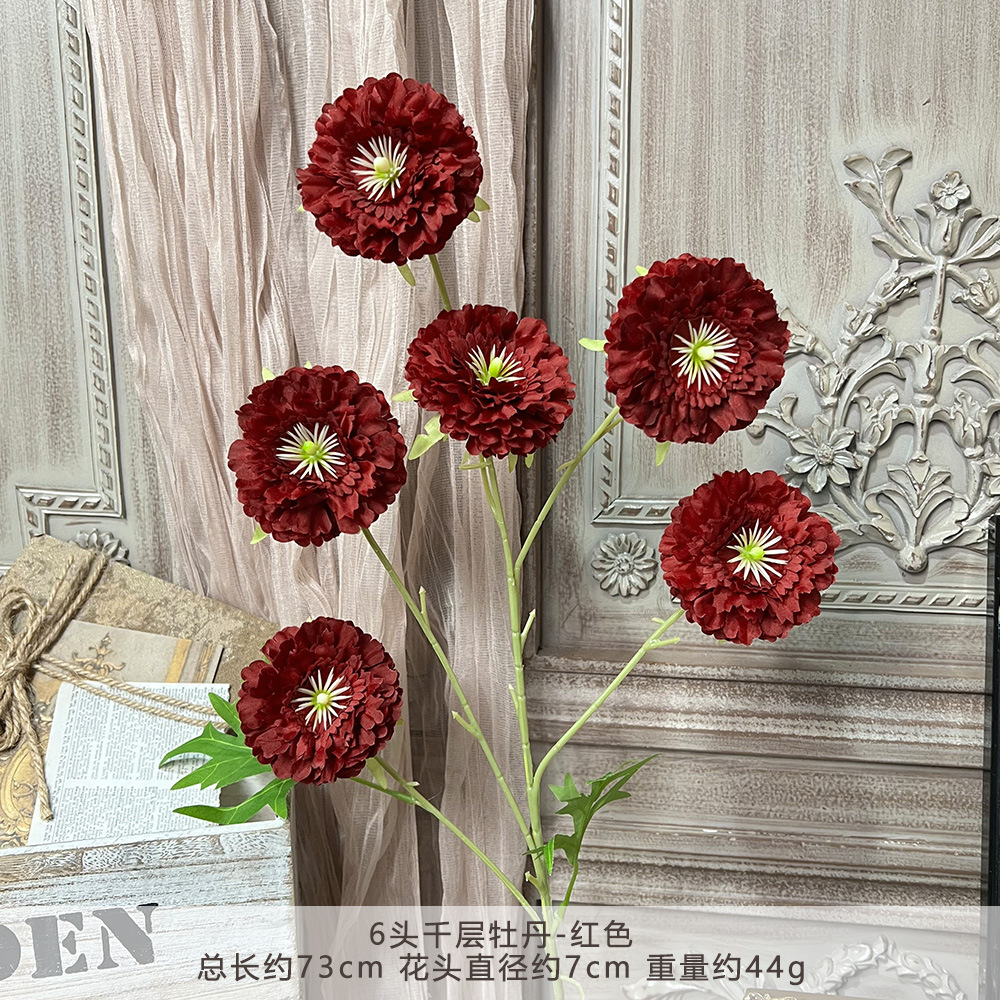 Y-6 thousand layer peonies - red
