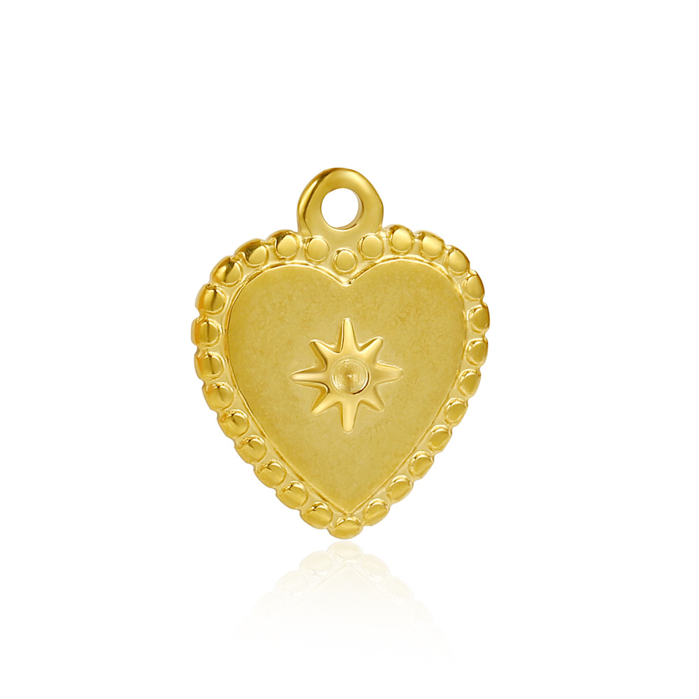3g Weight Pendant Jewelry Making Type 17*17mm Jewelry Making Size 18K Gold Plated Plating Material DIY Jewelry Accessories Classification 1 Piece Quantity 304 Stainless Steel Material Star, Heart Shape, Dragonfly Pattern All Seasons Season Polished Finish Marine Style, IG Style Style 1 Piece 17*17mm 304 Stainless Steel 18K Gold Plated Star Heart Shape Dragonfly Polished Pendant 10