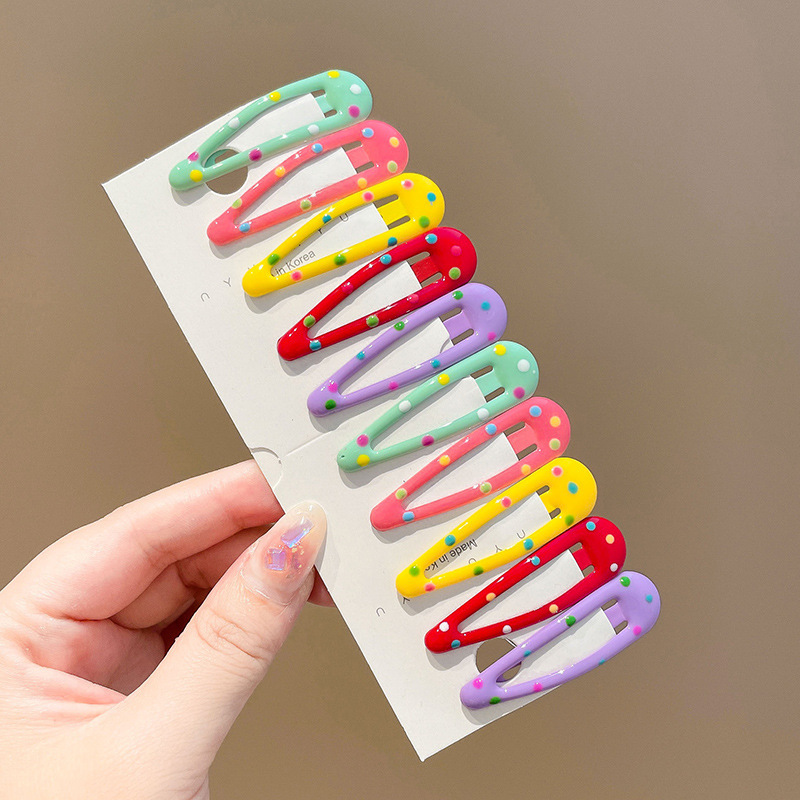 Dopamina de color estrellas amor clip de cabello de la niñez clip de fránta clip de cabello BB clip de cabello adorable joyas de cabello