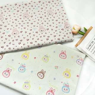 卡通可爱布布全棉八安帆布外套马甲宠物猫窝包包抱枕手工DIY面料
