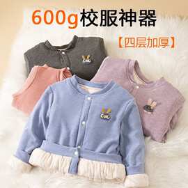 校服神器儿童小棉袄内胆蚕丝冬季宝宝加厚棉衣男童女童保暖外套