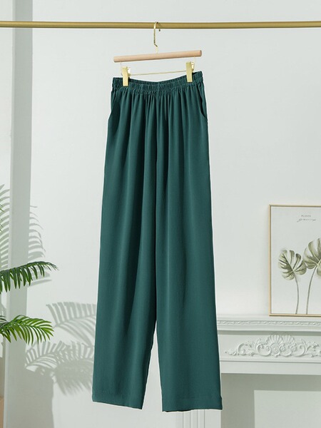 Summer silk trousers