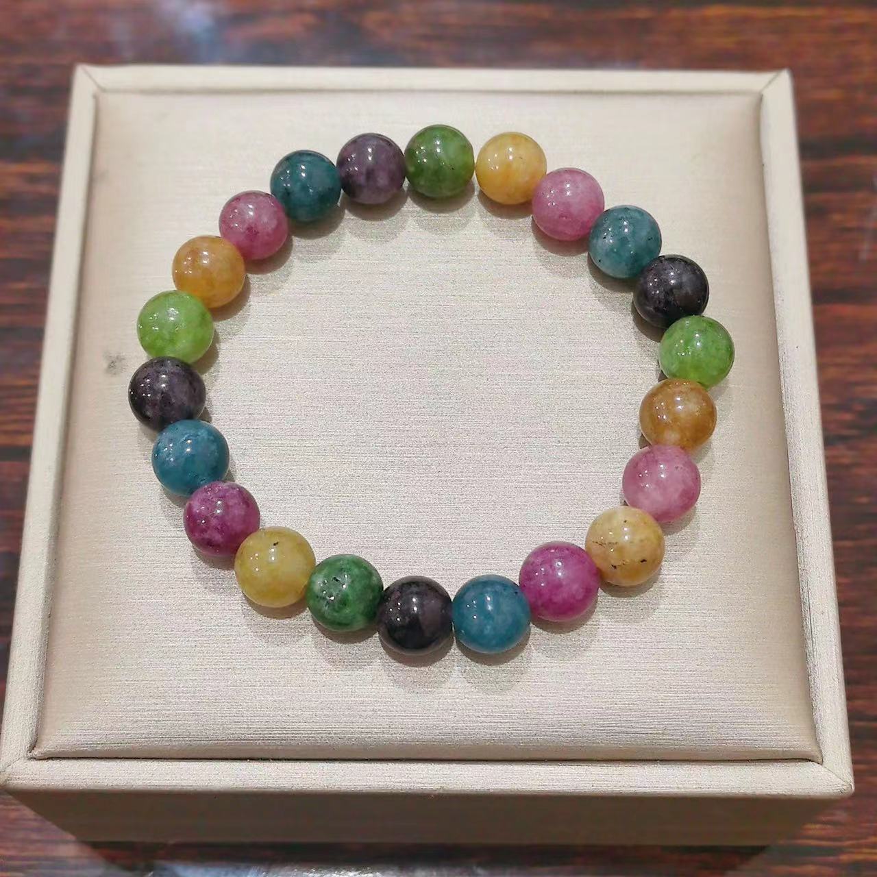 Brazalete toralina arco iris para mujeres Xiains nicho campana orquídea colgante brazalete novia joyería regalo brazalete