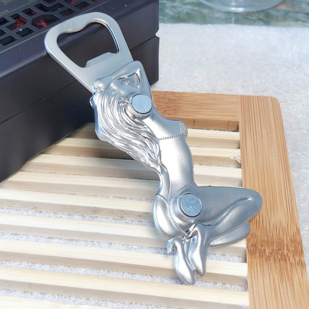 웨스턴 뷰티 병따개 냉장고 스티커 금속 병따개 성격 호텔 맥주 병따개 아연 합금