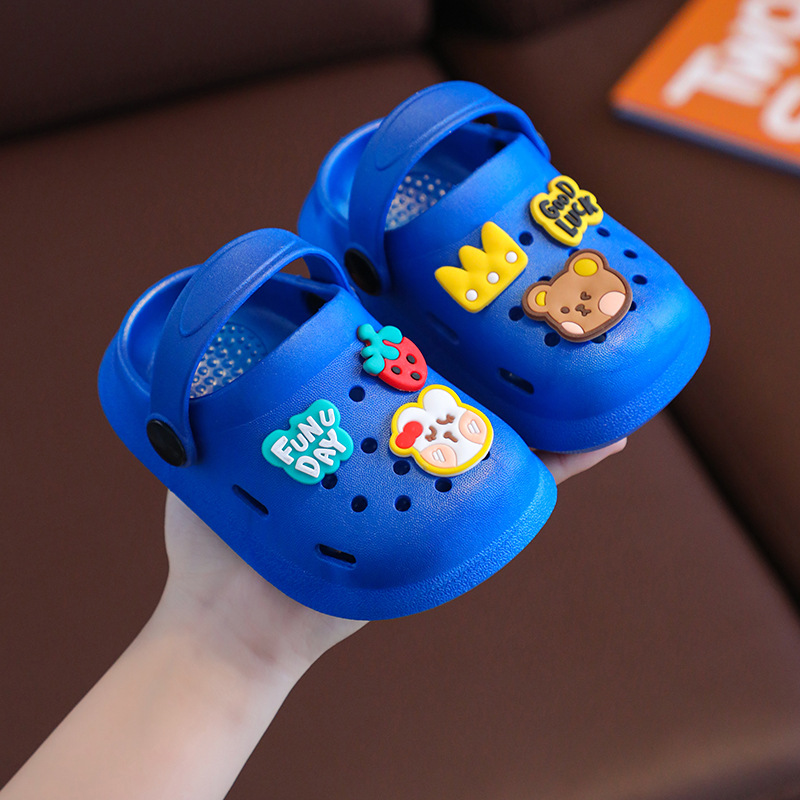 Pantuflas infantiles con punta cerrada, pantuflas de casa para niños con dibujos animados, antideslizantes y de suela blanda, zuecos para bebés 2026 para niñas. image 8