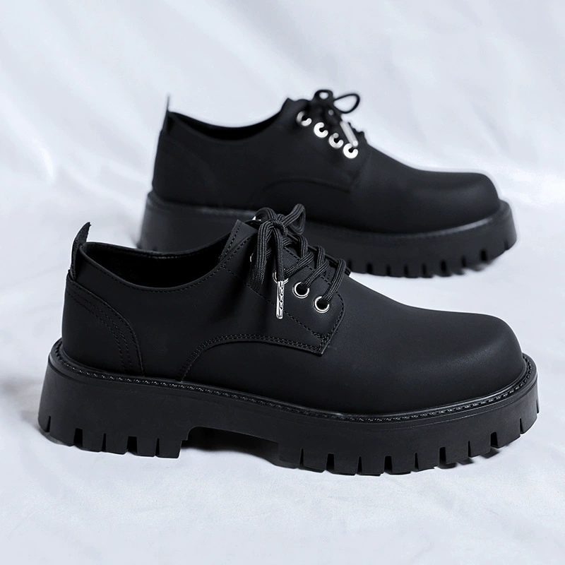 Large size472025 осень новый стиль повседневный английский стиль мужской матовая кожа Genuine Leather