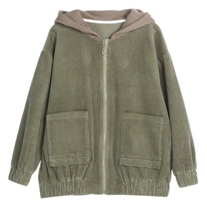 Женская короткая куртка из вельвета, в корейском стиле, свободного кроя, для весны и осени, новая повседневная модная женская куртка 2025 года