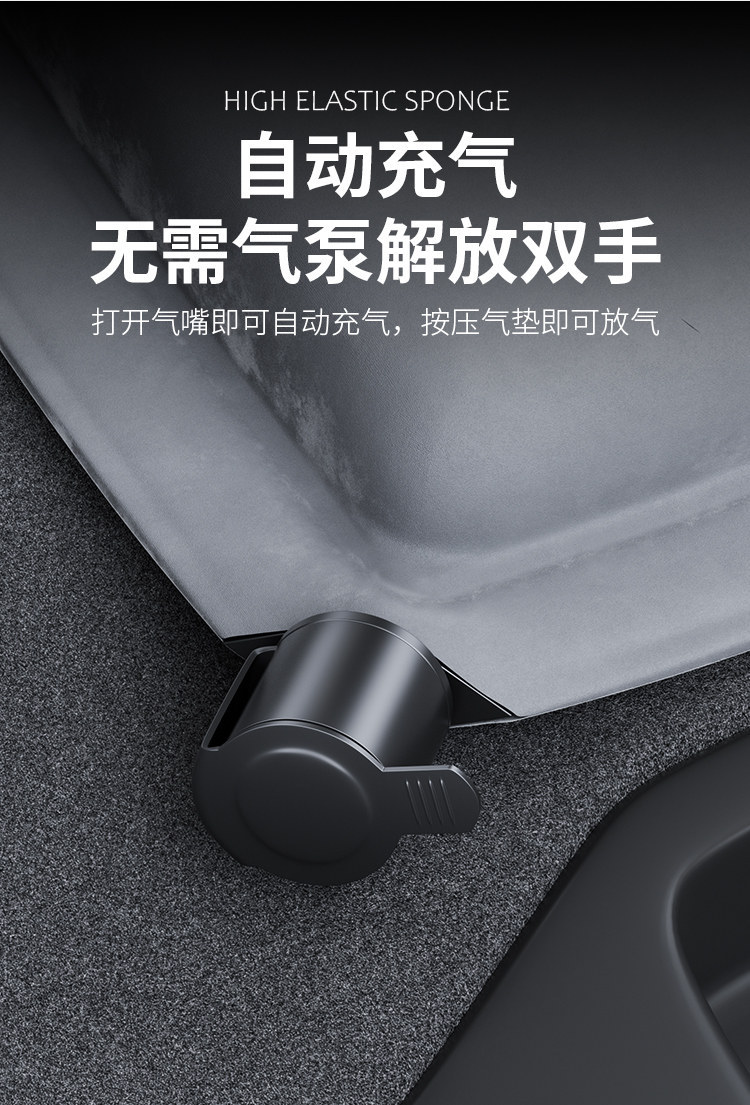 Blue Grid Rabbit Is Suitable for Xiaomi Yu7 Car Inflatable Bed Rear Seat Sleeping Mat Car Trunk Mattress Sleeping Gadget a