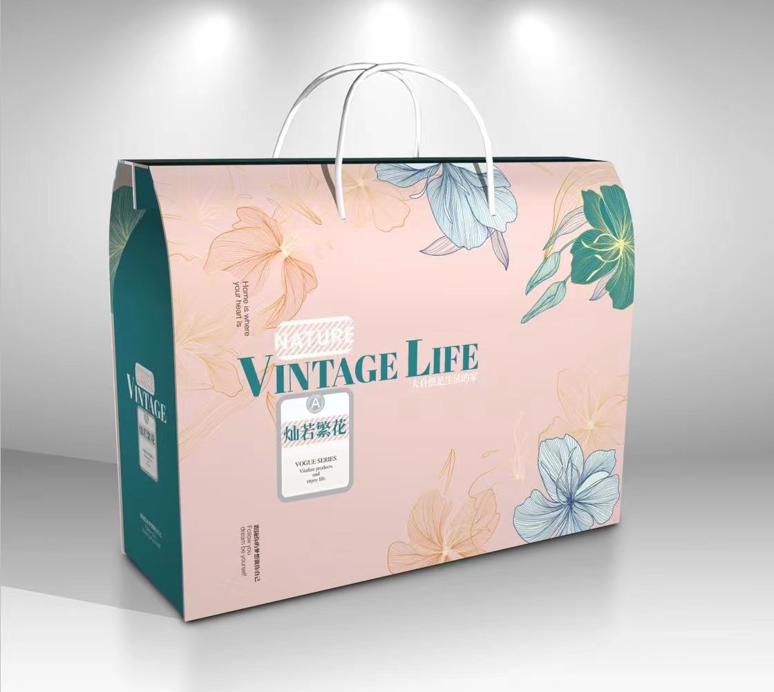 Hecha a medida verano fresco está acondicionado por la actividad abierta caja de regalo de seda verano embalaje caja de cartón en stock puede agregar logotipo