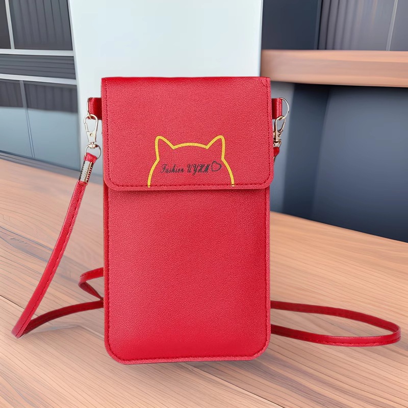 New Mobile Phone Bag for Women, Versatile Korean Style Fashionable Small Shoulder Bag, Mini Large-Capacity Coin Purse, Multi-Functional Cross-Body Bag