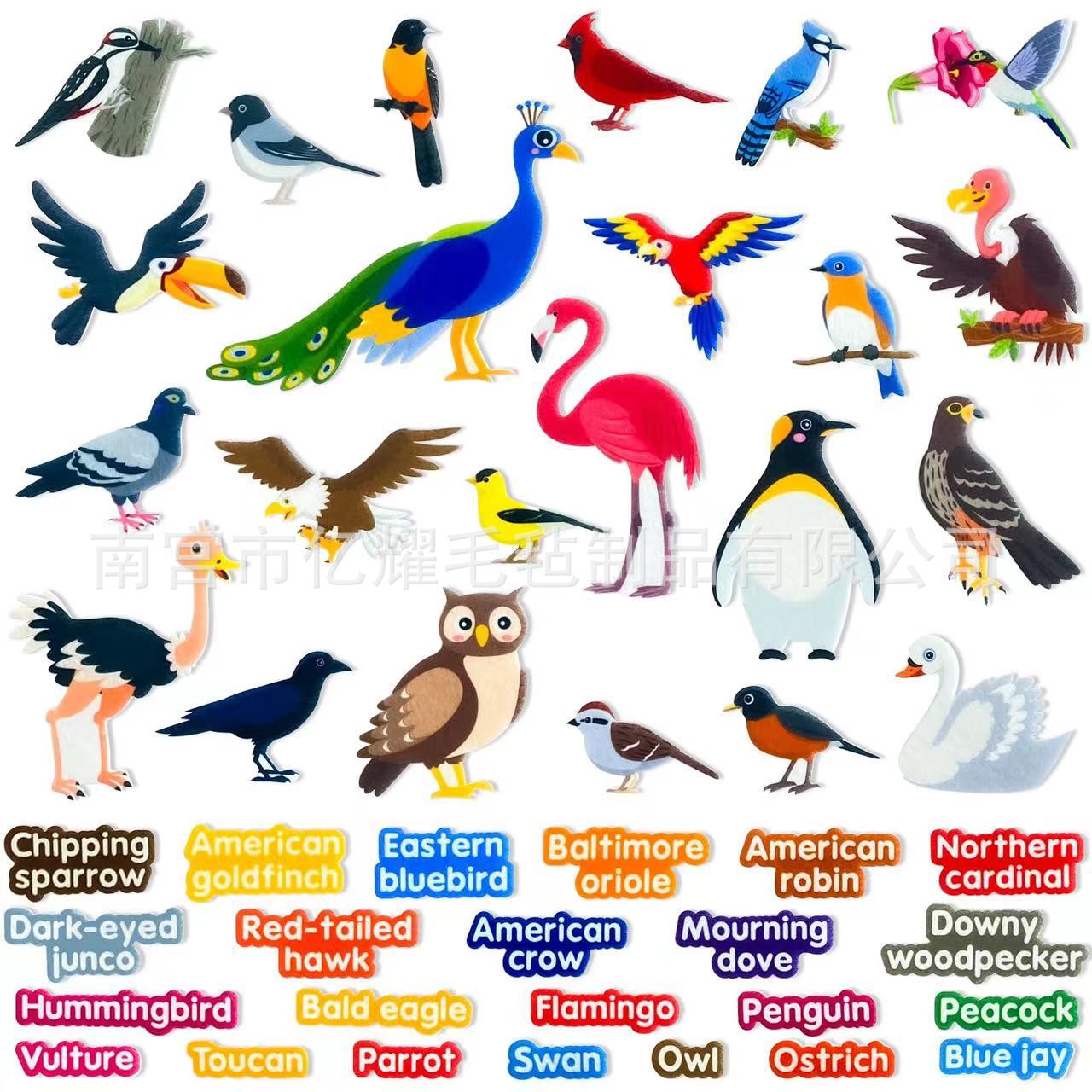 毛毡法兰绒毛毡板片车辆学习零件 职业图像装扮 儿童认知毛毡板片