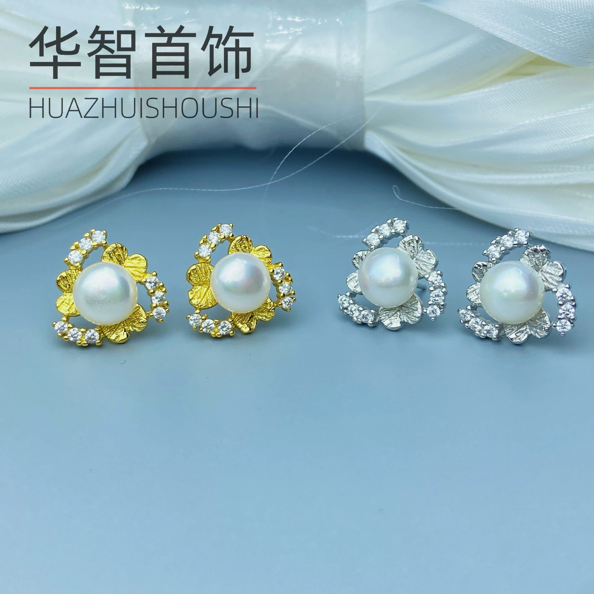 Новый пресноводный жемчуг микро-инкрустированный цирконовый треугольный серьги женский простой модный легкий и роскошный дизайн