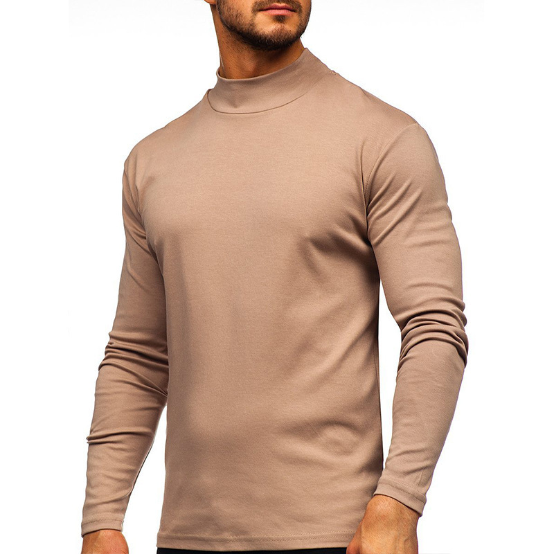 T-shirt a maniche lunghe da uomo di nuova moda in alto e in basso_voghion.com