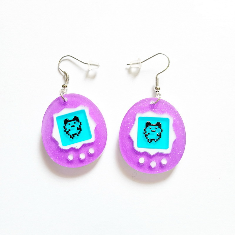 10g Weight Drop Earrings Classification 1 Pair Quantity 1 Pair Fashion Doll Stoving Varnish Arylic Drop Earrings