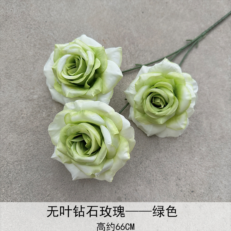 Diamante sin hoja rosa verde-1